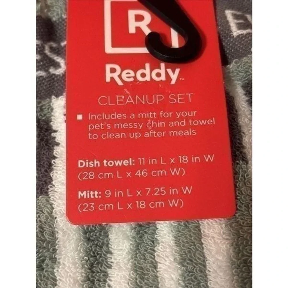 New Reddy Clean Up Kit ~ Glove, Quick Drying Dogs Mouth Or‎ Paw Towel
